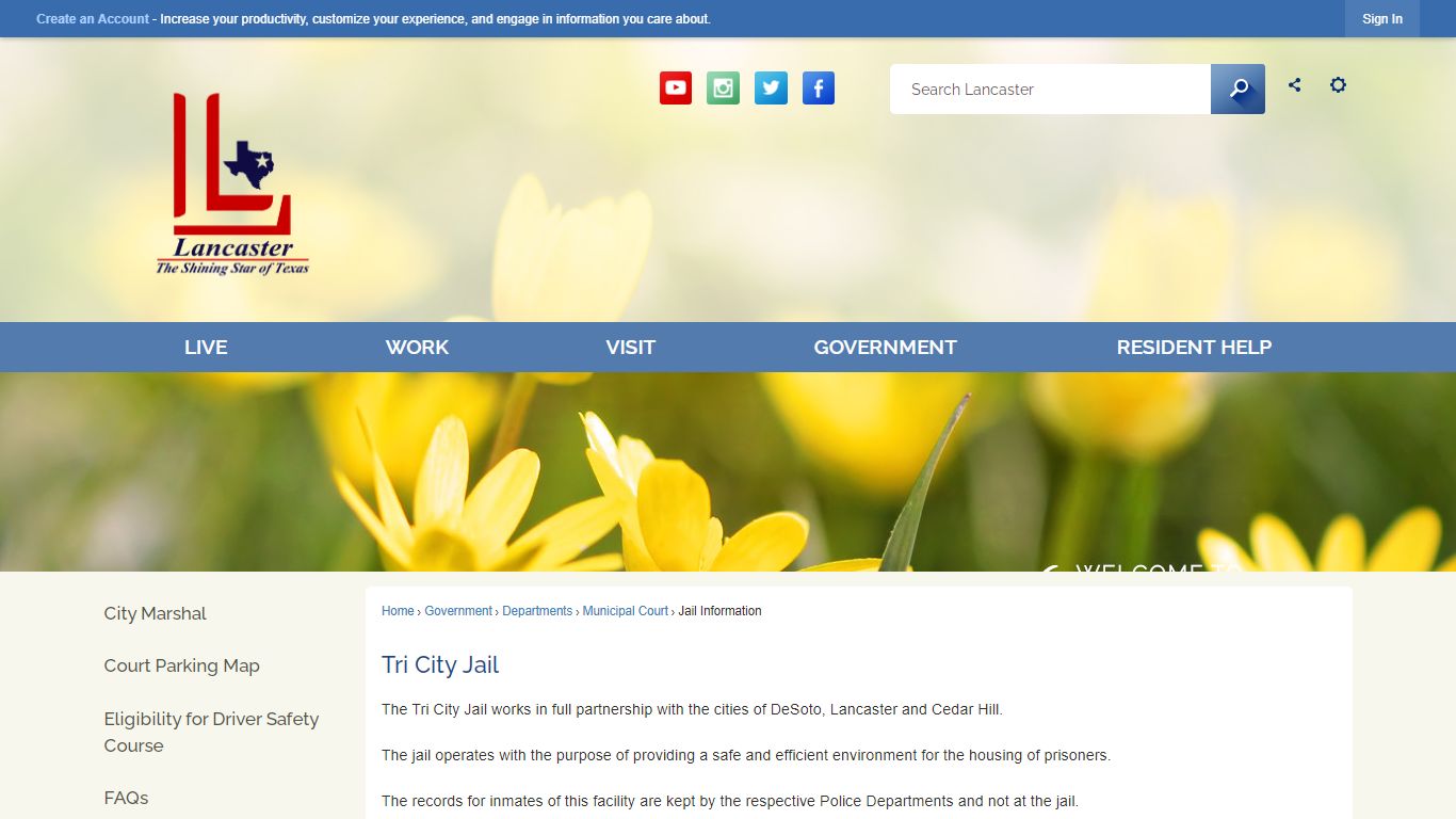 Tri City Jail | Lancaster, TX - Official Website